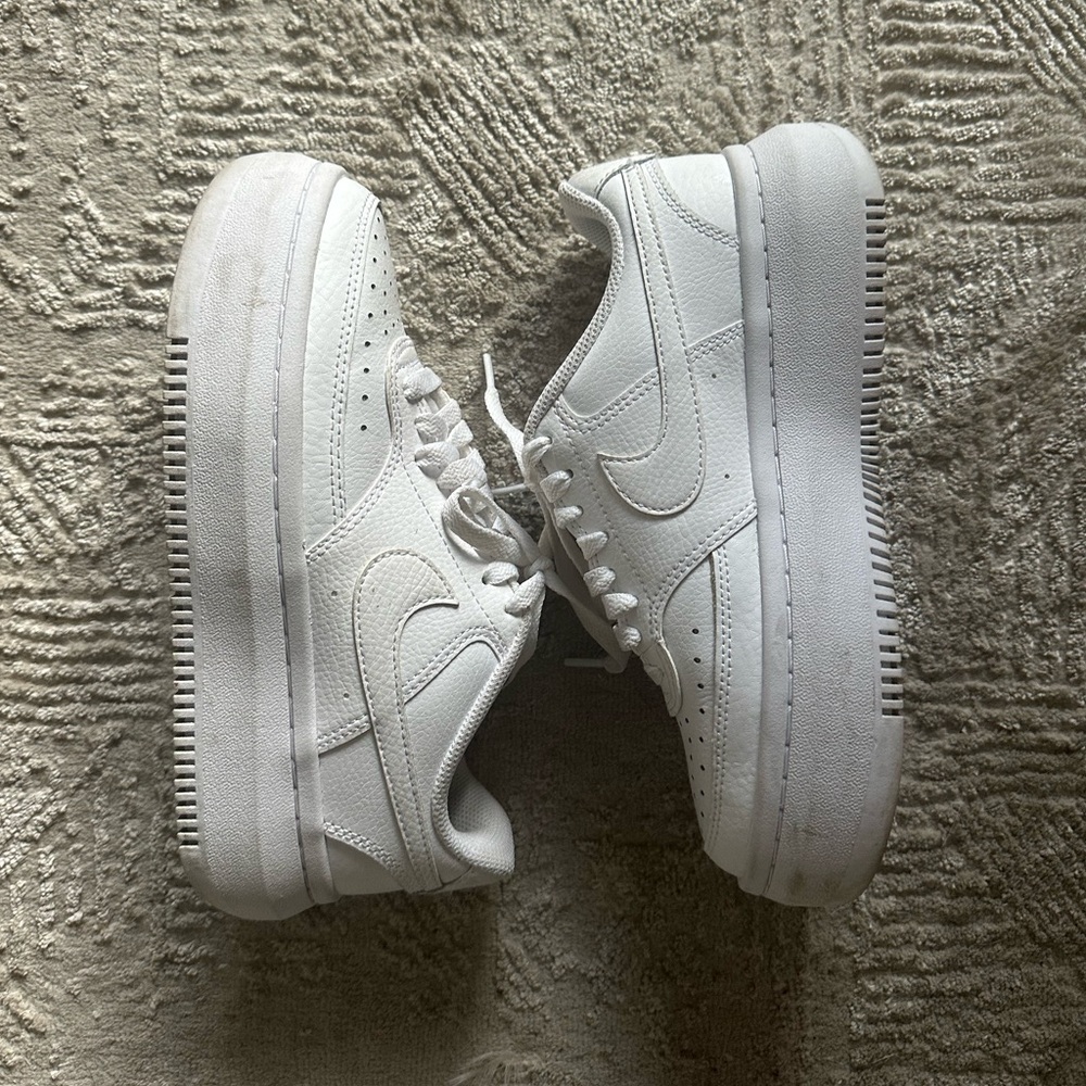 Nike White Platform Sneakers